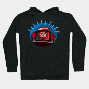 Race Car Driver Retro Hoodie